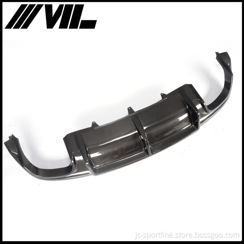 Carbon Fiber Rear Bumper Diffuser for Audi A5 S5 8T 12-14